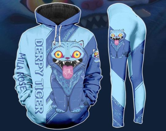 Discover Happy Halloween 3D Hoodie and Leggings Set, Kpop Demon Hunters 3D Hoodie and Leggings