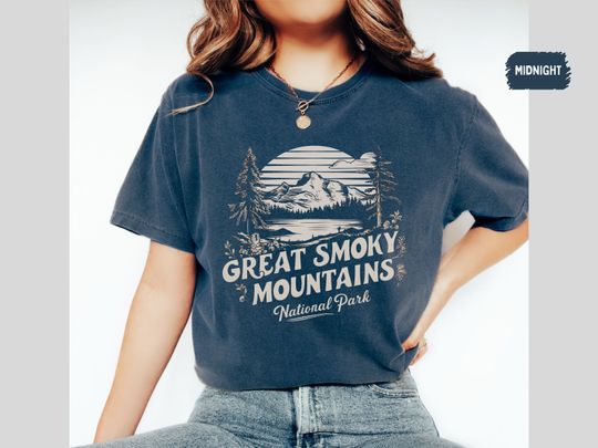 Discover Great Smoky Mountains National Park Comfort Colors Shirt Tennessee Vintage Smoky Mountains Bear Tennessee Family Trip Smoky Mountains gift