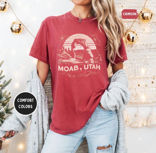 Discover Moab Utah T-Shirt, Southwest Desert Shirt, Mountain Lover Gift, Nature Theme Apparel