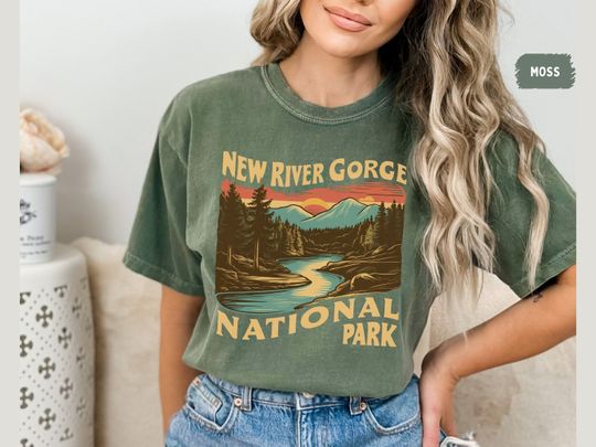 Discover New River Gorge National Park T-Shirt, West Virginia Shirt, National Park Tee, Mountain Shirts, Travel Tee, Explore America Tee