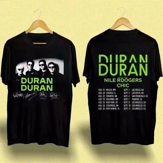 Discover Vtg Duran Duran North American Tour Cotton Black All Size For Men T Shirt