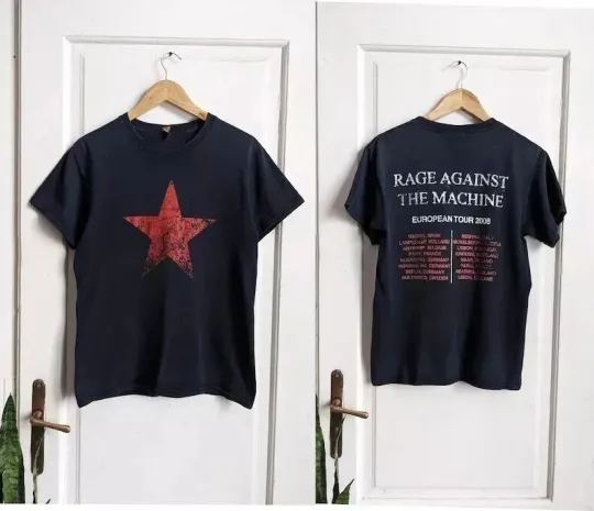 VTG 2008 Rage Against European Tour 2008 T-shirt