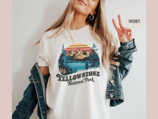 Discover Vintage YStone National Park T-Shirt, Montana Shirt, Wyoming tee, YStone Family Trip, YStone Park gifts, Hiking trip