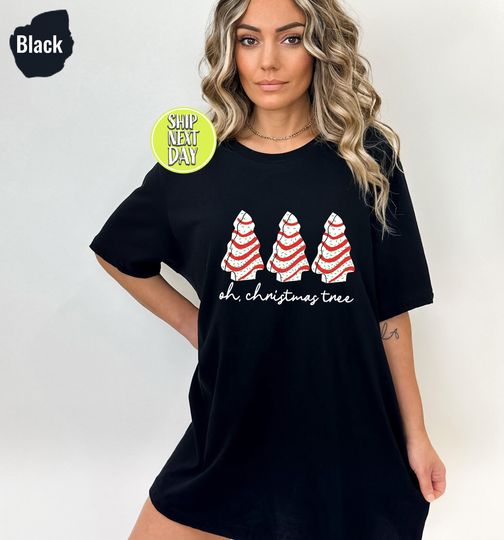 Christmas Tree Cake T-Shirt, Little Debbie Holiday Cake Shirt, Funny Christmas Tree Tee