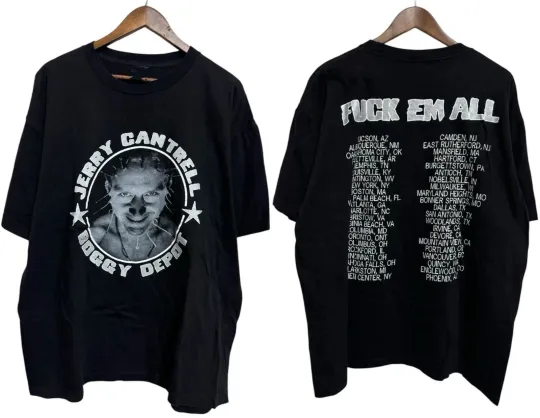 Discover 2 Sides Jerry Cantrell Boggy Depot Tour Shirt Black Unisex S-5XL