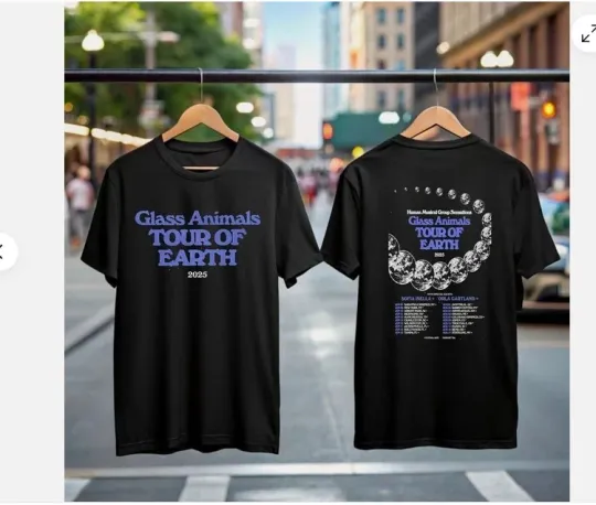 Discover Glass Animals Tour Of Earth 2025 T-Shirt Concert Shirt for Fan All Size