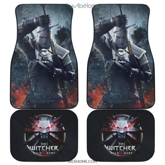 Discover The Witcher 3 Wild Hunt Geralt Game Car Floor Mats Unique Auto Gift