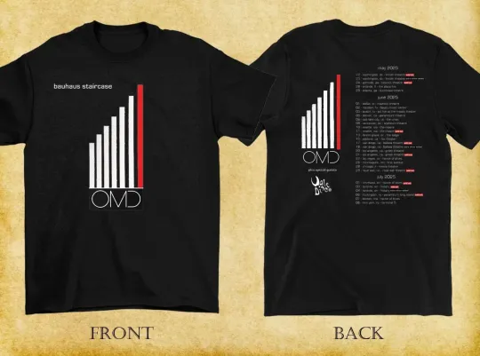 2 Sides OMD Band 2025 Tour Shirt