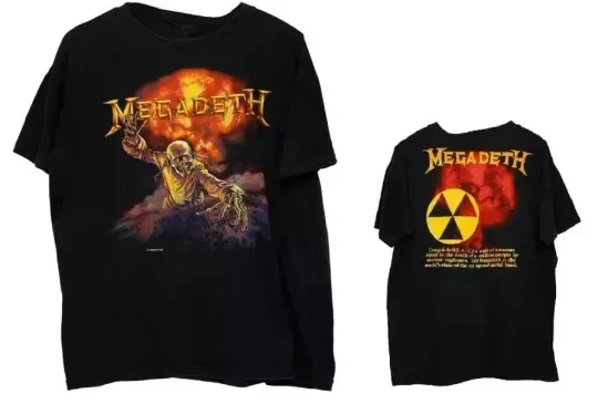 Vintage 1987 Megadeth Peace Kills Tour T-shirt