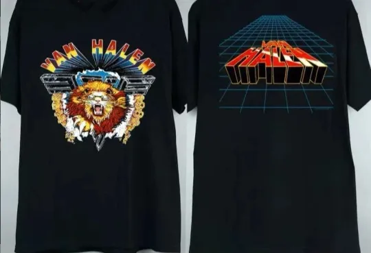 Discover Van Live Diver Down Tour Band T-Shirt – Retro Rock Inspired Casual Graphic Tee