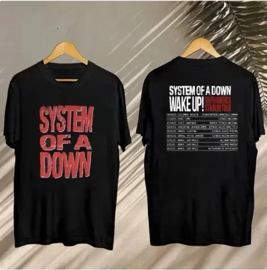 SYSTEM OF DOWN Tour Shirt – Rock Band Inspired Casual Graphic Tee