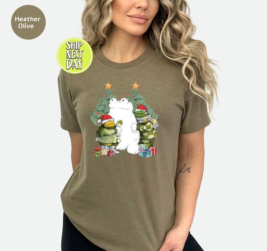 Discover Frog and Toad Christmas T-Shirt, Funny Retro Holiday Tee, Christmas Book Graphic Tee
