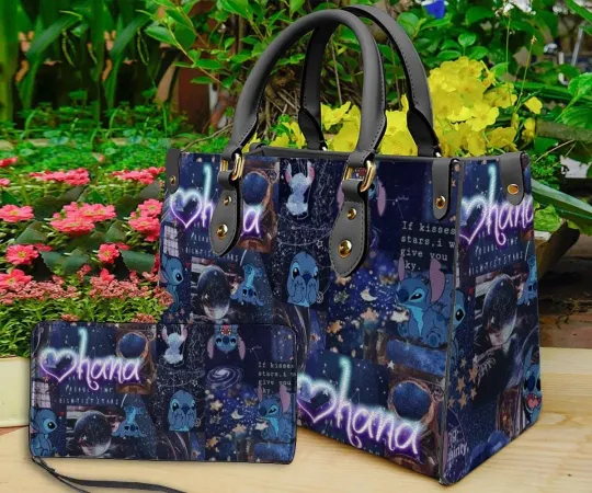 Discover Personalized Stitch Leather Handbag, Stitch Handbag, Shoulder Bag, Crossbody