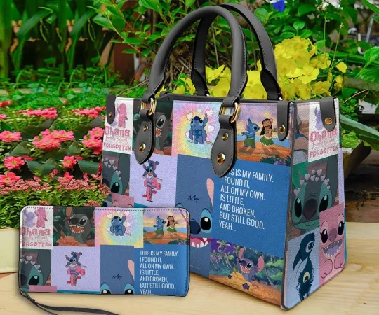 Discover Personalized Stitch Leather Handbag, Stitch Handbag, Shoulder Bag, Crossbody
