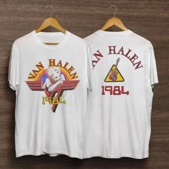 Discover Reprint 1984 Rock Tour Inspired T-Shirt