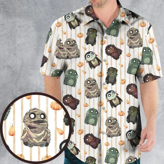 Discover Ghoul Goals Monster Mash Hawaiian Shirt