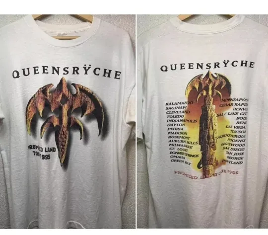 Discover 1995 Queensryche Promised Land Tour T-Shirt