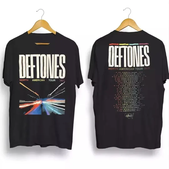 Deftone 2025 North American Tour Black T-Shirt