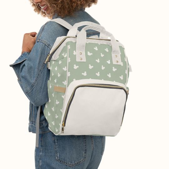 Discover Mickey Mouse Diaper Bag Backpack Disney Custom Diaper Bag, Expecting Mom Gift Pregnancy Gift for New Mom First Time Mom New Parent Gift