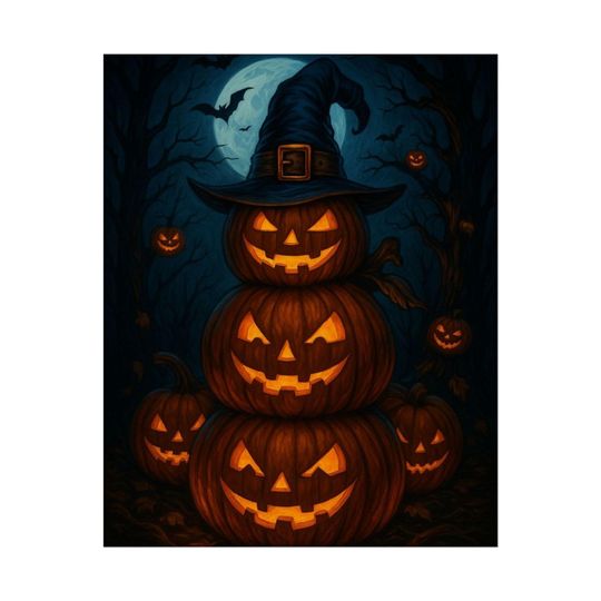Discover Halloween posters  Halloween Wall Art Print, Haunted Home Decor, Scary Jack-OLantern Gothic Rolled Poster, fast shipping