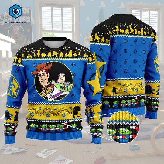 Toy Story Ugly Sweater, Woody Buzz Lightyear Christmas Sweater, Toy Story Christmas Sweatshirt, Disneyland Christmas Shirt