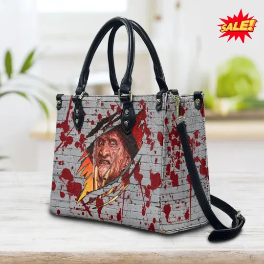 Discover Horror Halloween Characters Leather Bag