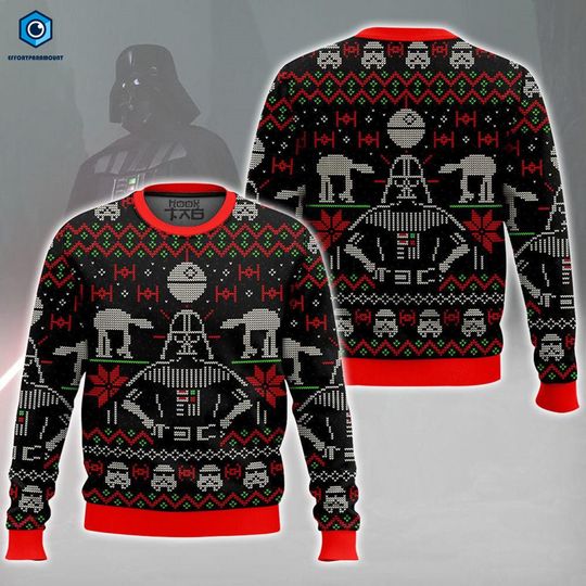 Darth Vader Starwar Ugly Christmas Sweater, Darth Vader Shirt, Ugly Christmas Gifts, Starwar Christmas Sweater, Galaxy's Edge Sweater