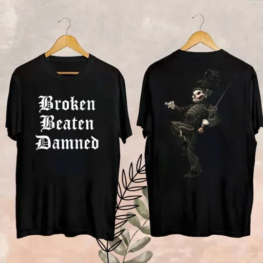 Discover Broken Beaten Damned Tour 2025 T-Shirt