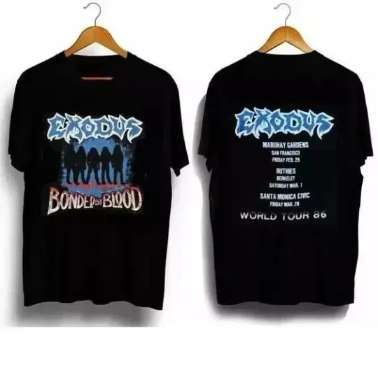 Discover 2 Sided EXODUS 1986 Tour T-Shirt