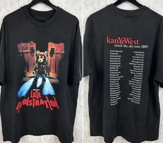 Discover Kanye West Late Registration 2005 Touch The Sky Tour T-Shirt