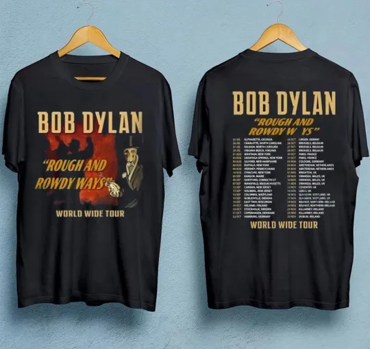 Bob Dylan Rough And Rowdy Ways Worldwide Tour 2025 T-shirt