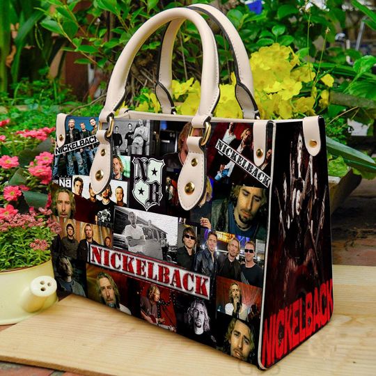 Discover Vintage Nickelback Women Leather Handbag, Lover Nickelback Band Handbag, Leather Bag, Shopping Bag