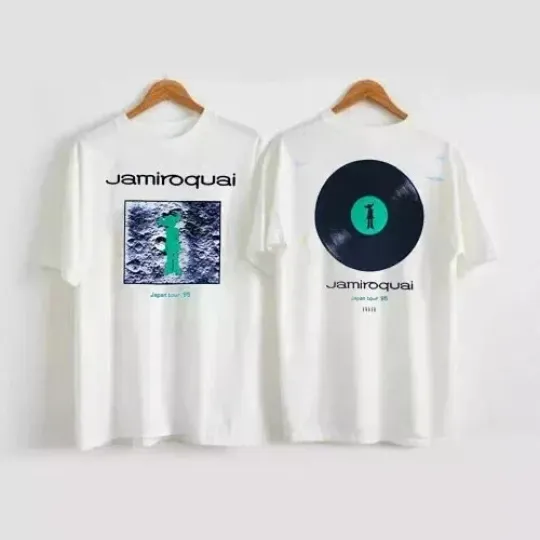 Discover Jamiroquai Japan Tour '95 2 side Unisex short sleeve T shirt