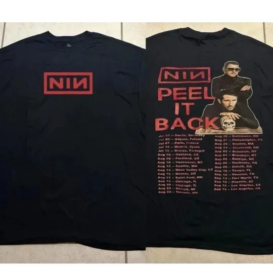 1 Nine Inch Nails Peel It Back Tour 2025 Merch T-Shirt