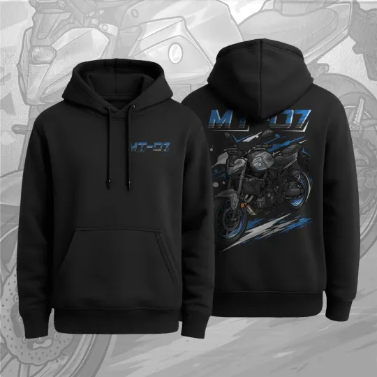 Discover Yamaaha MT-07 2021-2025 Motorcycle Hoodie for Riders