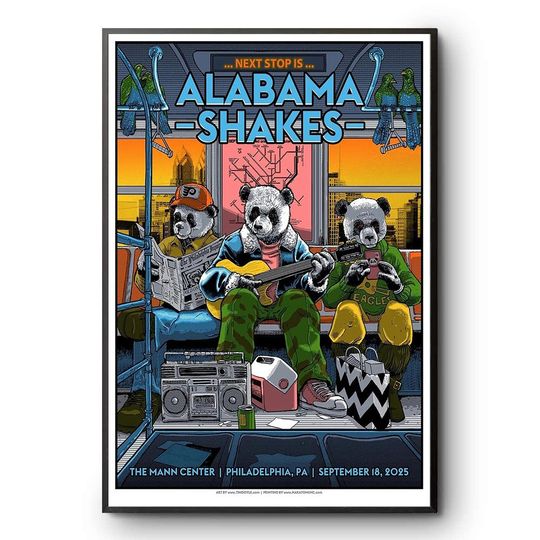 Discover Album Shakes Philadelphia 2018-2025 Mann Center Tour Poster