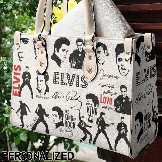 Discover Vintage Elvis Presley Lover Women Leather Handbag, Lover Elvis Presley Handbag
