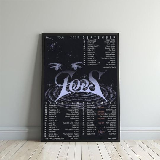 Discover Tops Band Fall Tour 2025 Vertical Poster