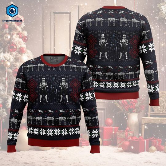 Discover Wrath of the Empire Christmas Sweater, Rogue One Christmas Ugly Sweater, Starwar Stormtrooper Christmas Shirt, Family Christmas Shirt