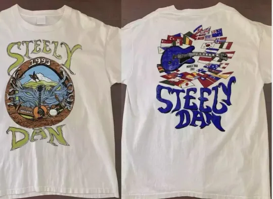 Vintage Steely Dan 1993 World Tour T-Shirt