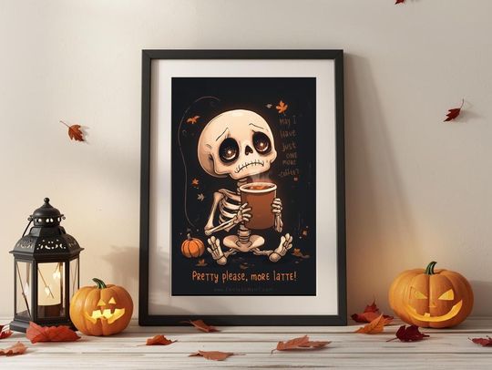 nostalgic halloween wall art | retro halloween| halloween decor | halloween posters | modern wall art
