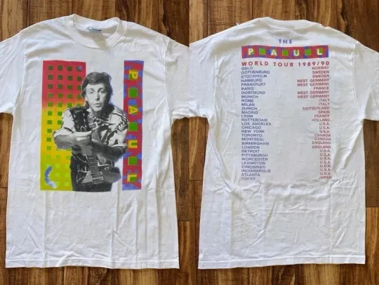 P mccartney World Tour 1989-90 T-Shirt, P mccartney T-Shirt