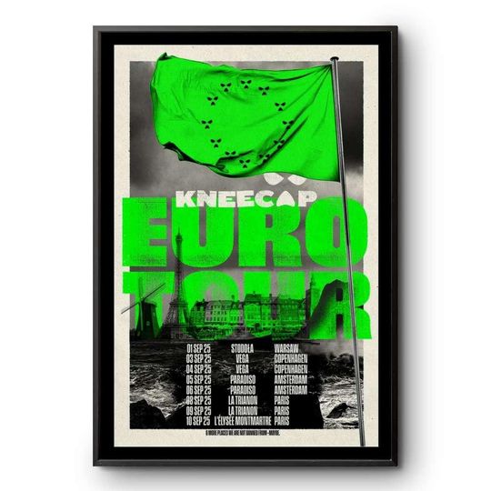 Kneecap European Tour 2025 Concert Poster Print Premium Matte Vertical Poster