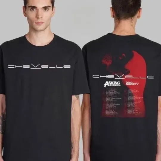 Chevelle 2025 Tour America Tour Dates Two Sides T-Shirt