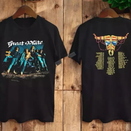 Discover Great White Tour Concert 90s T-Shirt