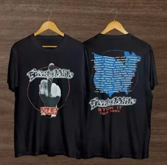 Discover Vintage 1984 Great White Stick It Tour Concert Unisex Classic T-Shirt