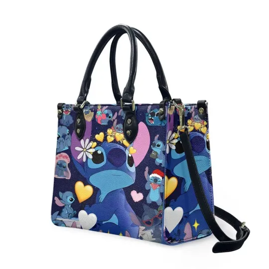 Discover Cute Stitch Women Leather Handbag, Travel handbag, Shoulder Bag, Crossbody Bag,