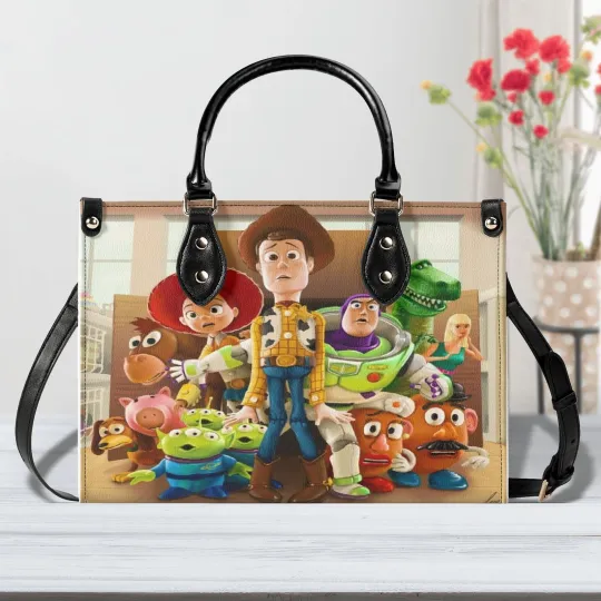 Toy Story Leather Handbag, Woody Buzz Lightyear Bag, Pixar Character Bag Gift
