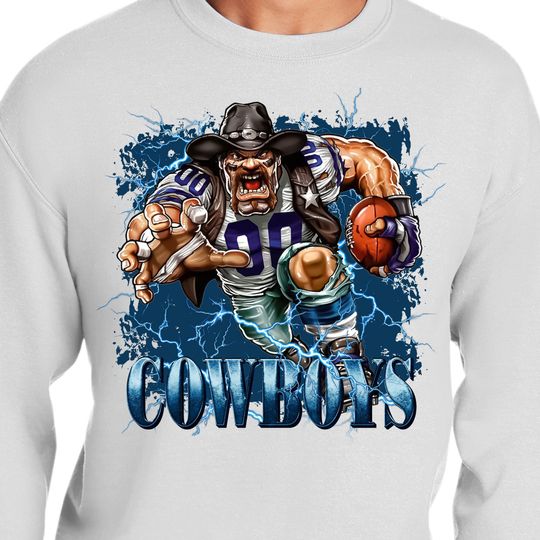 Discover Cowboys Football Sweatshirt  Game Day Hoodie Let's Go Cowboys