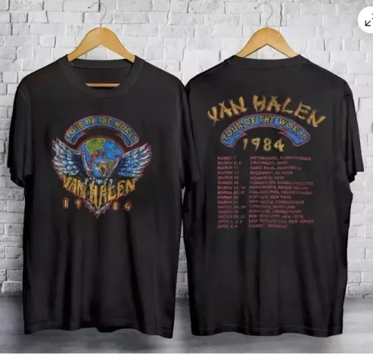 Vintage 1984 van World Tour Monsters of Rock T-Shirt